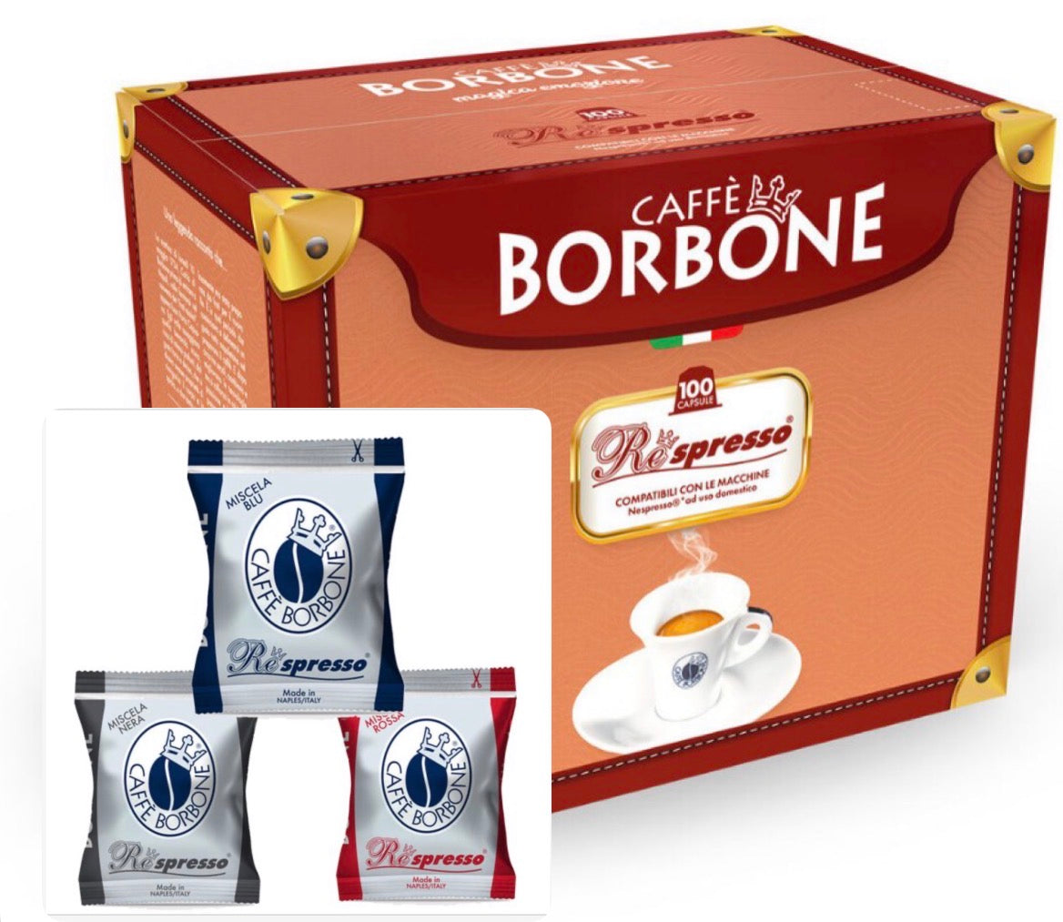 !!!OFFERTA A TEMPO!!! 300 CAPSULE BORBONE BLU/ROSSA/NERA 59.90FR-