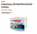 CAFFÈ KIMBO DECAFFEINATO