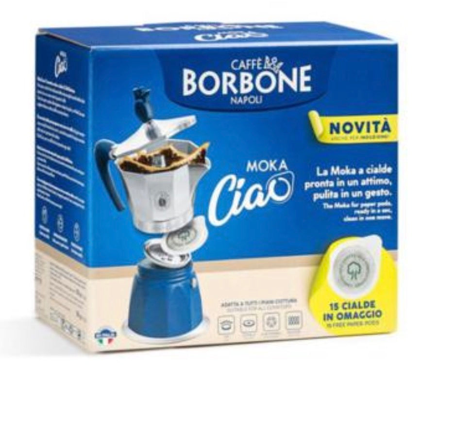 MOKA CIAO CAFFÈ BORBONE 15 CIALDE OMAGGIO IN SUPER OFFERTA